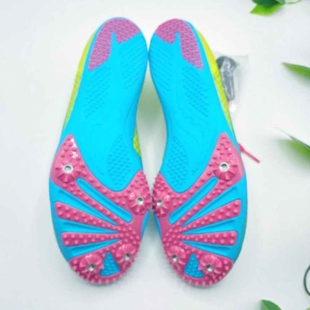 SAUCONY Endorphin Blue‎ Yellow Spikes 10.5M NEW